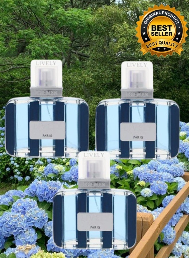 Parfums Lively 3 Pieces Lively Paris Perfume 100ML - Image 1